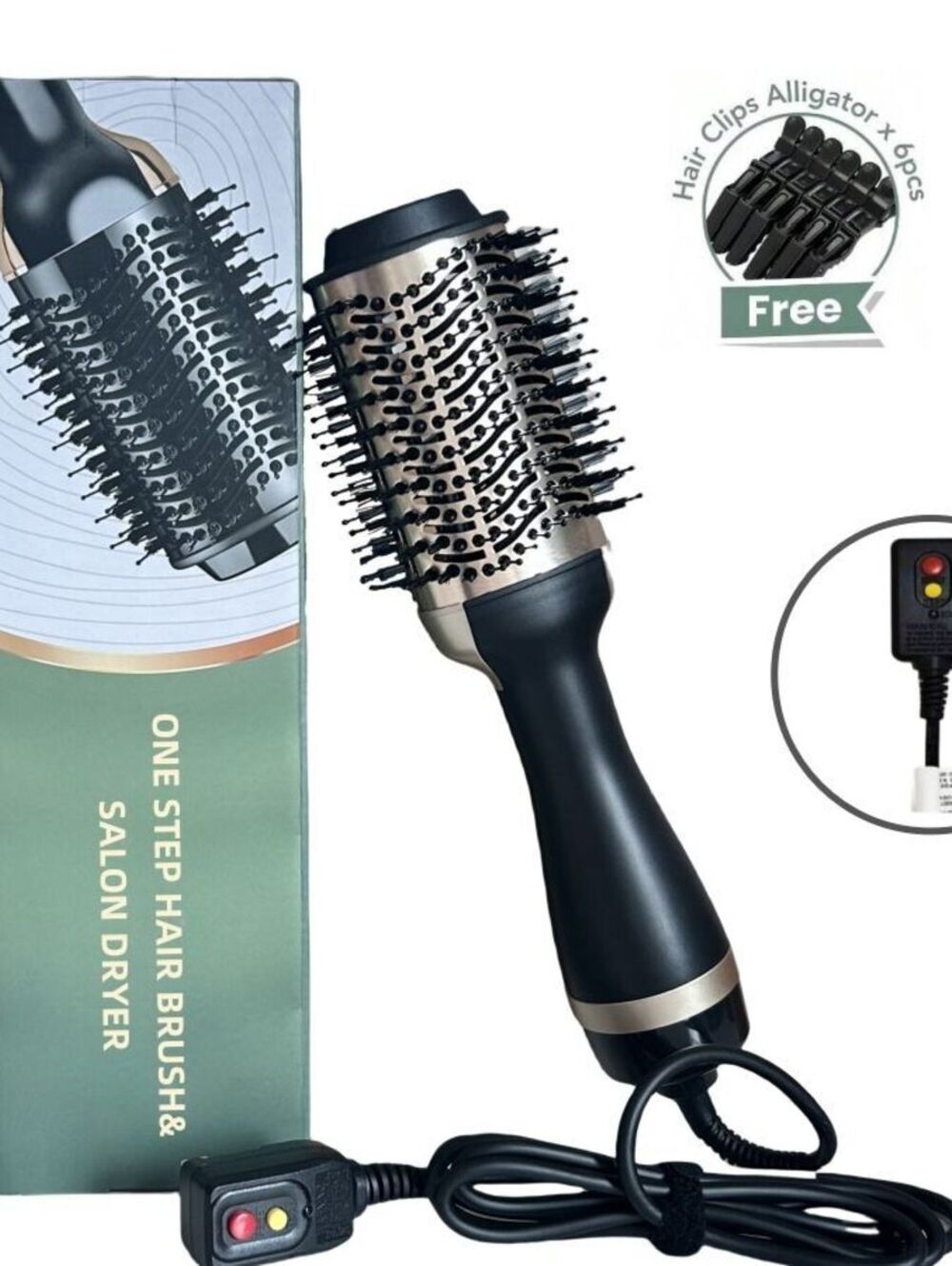 One Step Hot Air Brush 1000w Styler and Volumizer Hair Straightener